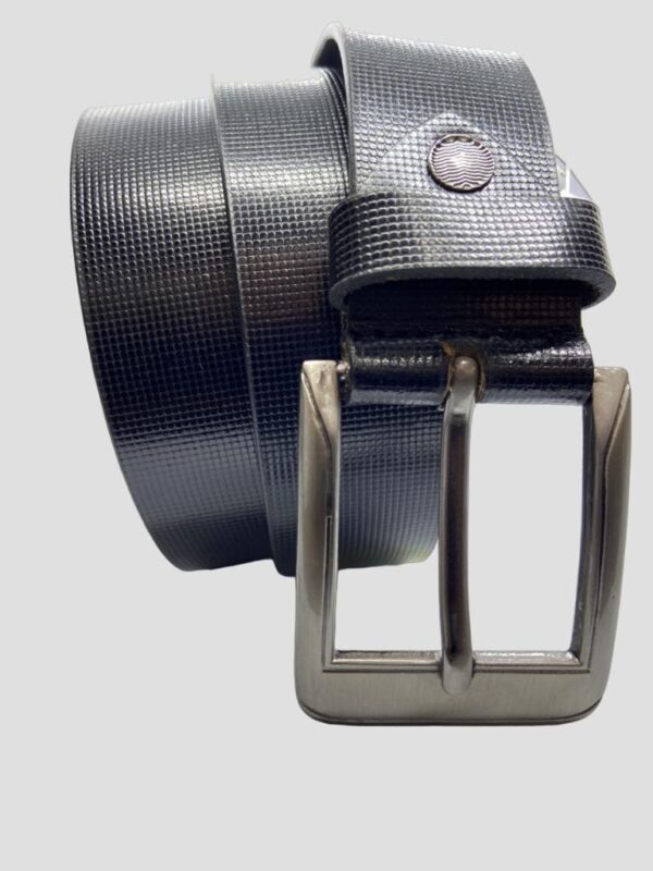 BLACK LEATHER BELT FOR MEN