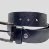 BLACK LEATHER BELT FOR MEN
