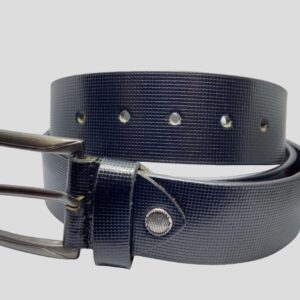 BLACK LEATHER BELT FOR MEN