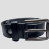 BLACK LEATHER BELT FOR MEN