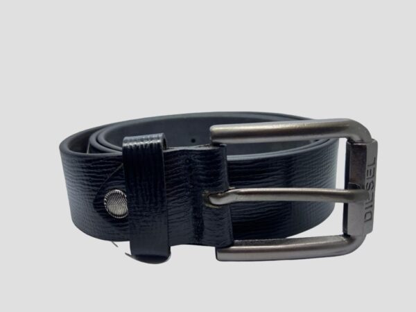 BLACK LEATHER BELT FOR MEN