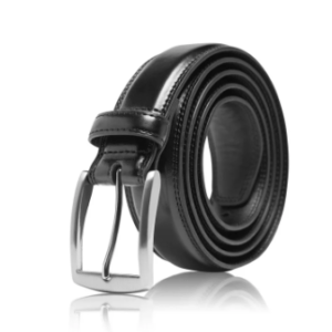 BLACK PU BELT FOR MEN