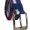 "Classic Waist Belt for Men in Rich Blue fabric cotton"