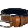 Premium vegan leather belt by Minimart - high-quality artificial leather belt in classic design."