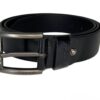 "Pure leather belt for men with a sleek buckle and high-quality cowhide
