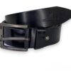 "Pure leather belt for men with a sleek buckle and high-quality cowhide