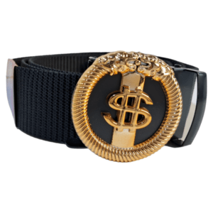Stylish cotton belt for men with a ring buckle design