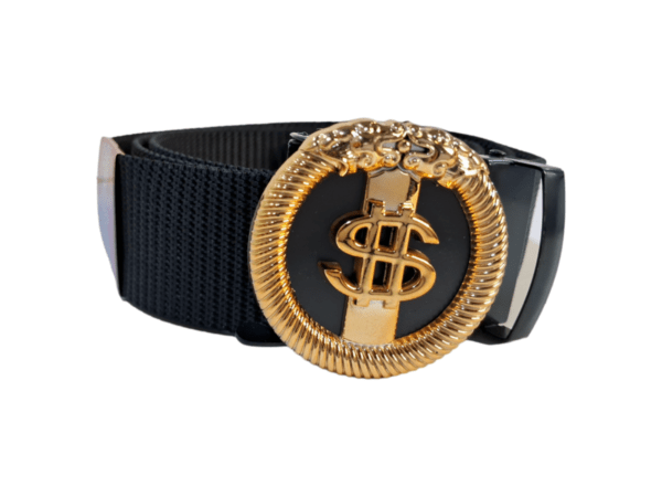 Stylish cotton belt for men with a ring buckle design