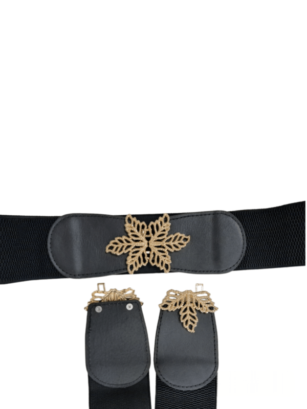 Discover the elegance of Minimart’s Ladies Black Dress Belt. Made from high-quality leather, this stylish and adjustable belt is perfect for enhancing both formal and casual outfits. A timeless accessory that combines sophistication and versatility."